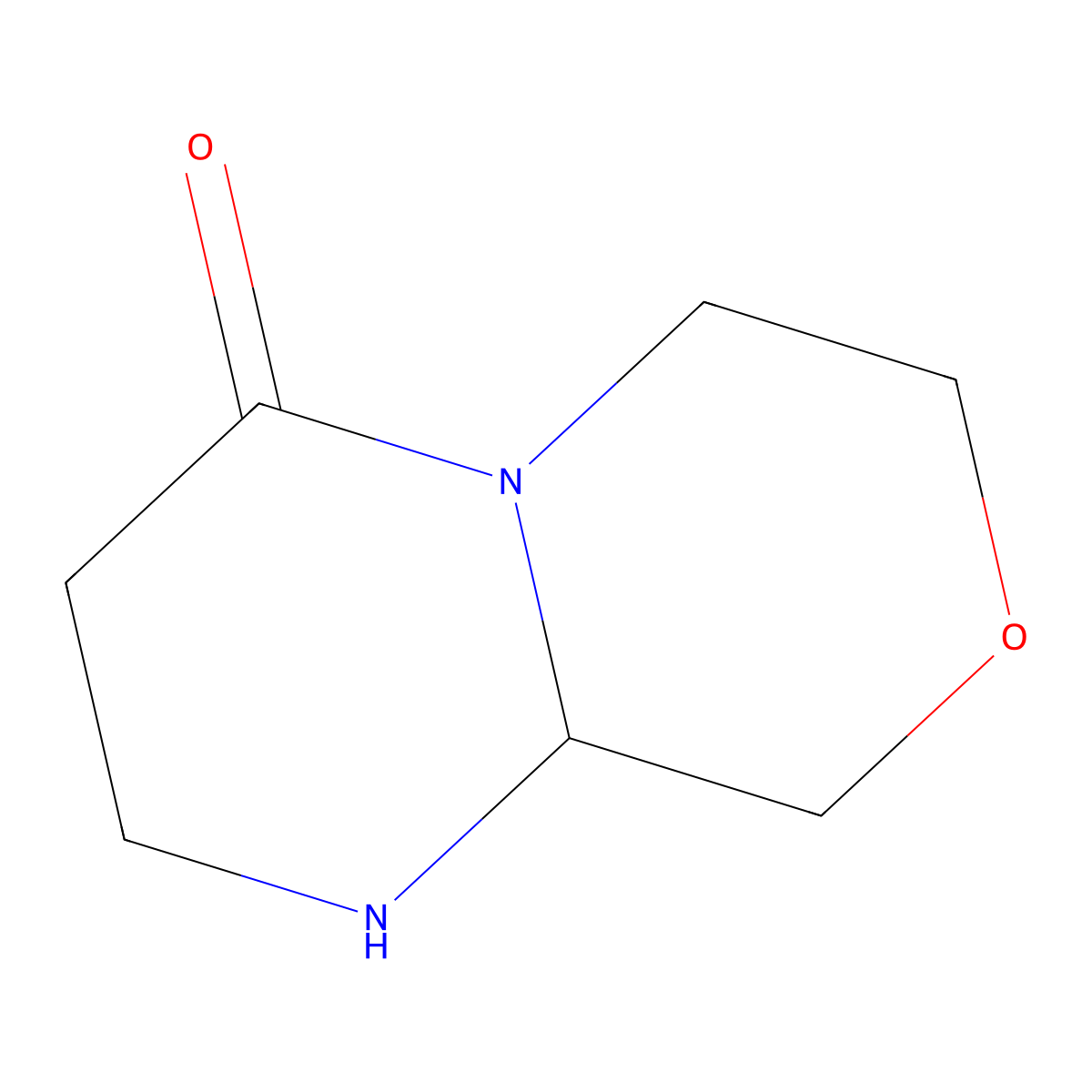 Octahydropyrimido[2,1-c]morpholin-4-one molecular structure, CAS 2173999-24-9