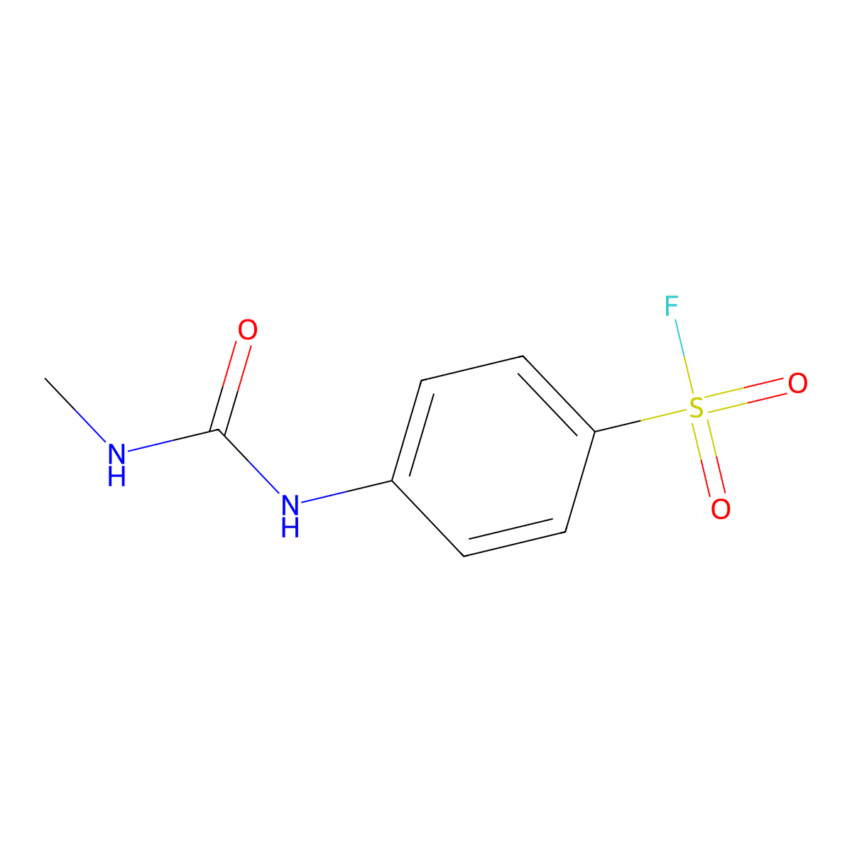 4-((Methylcarbamoyl)amino)benzene-1-sulfonyl fluoride molecular structure, CAS 2173999-58-9