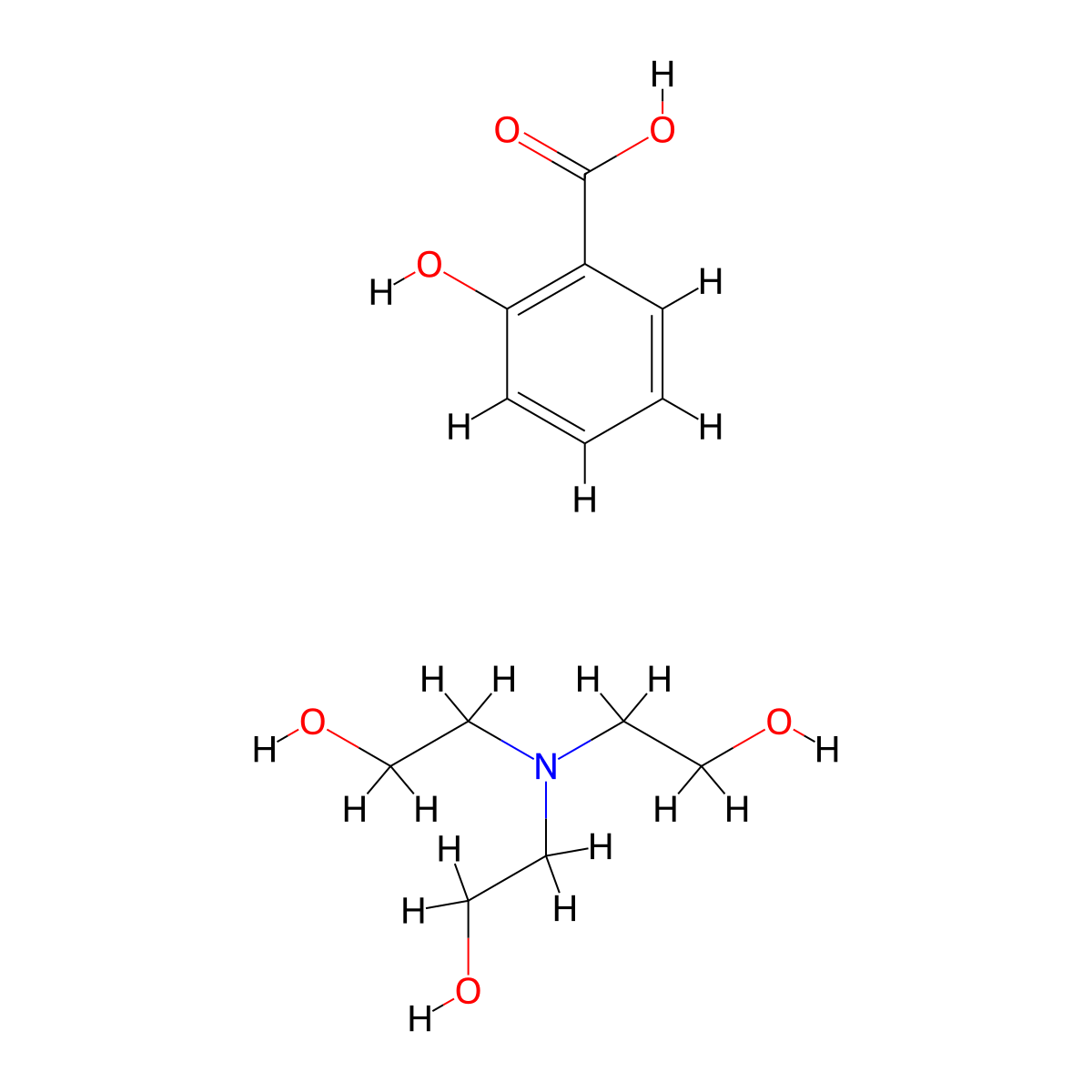 Trolamine Salicylate molecular structure, CAS 2174-16-5