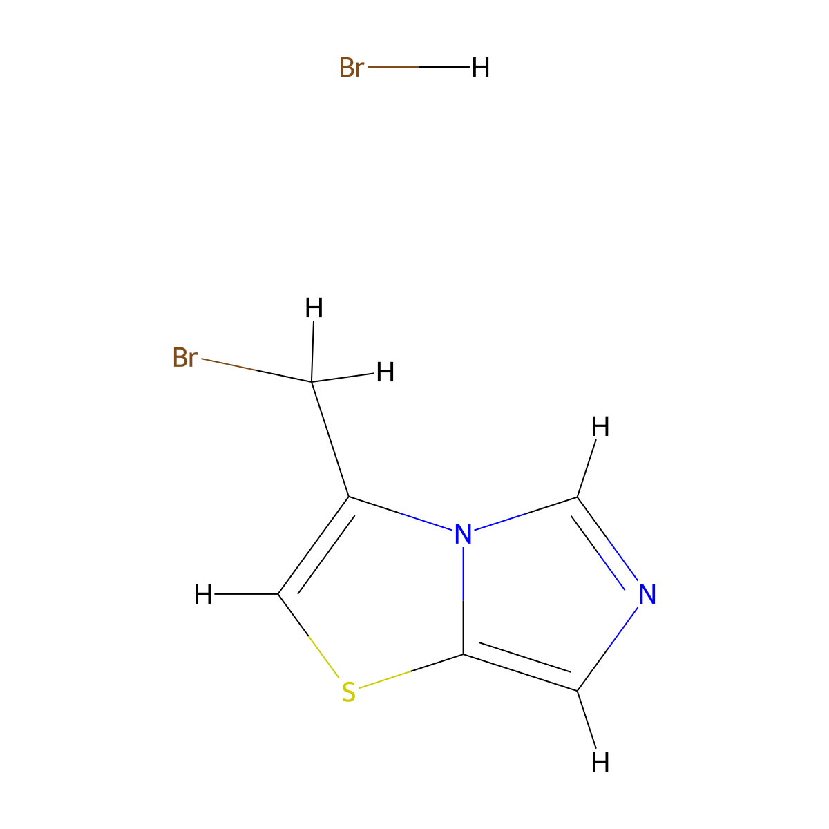 3-(Bromomethyl)imidazo(4,3-b)(1,3)thiazole hydrobromide molecular structure, CAS 2174000-03-2