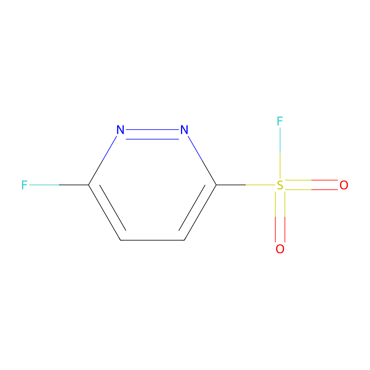 6-Fluoropyridazine-3-sulfonyl fluoride molecular structure, CAS 2174001-21-7