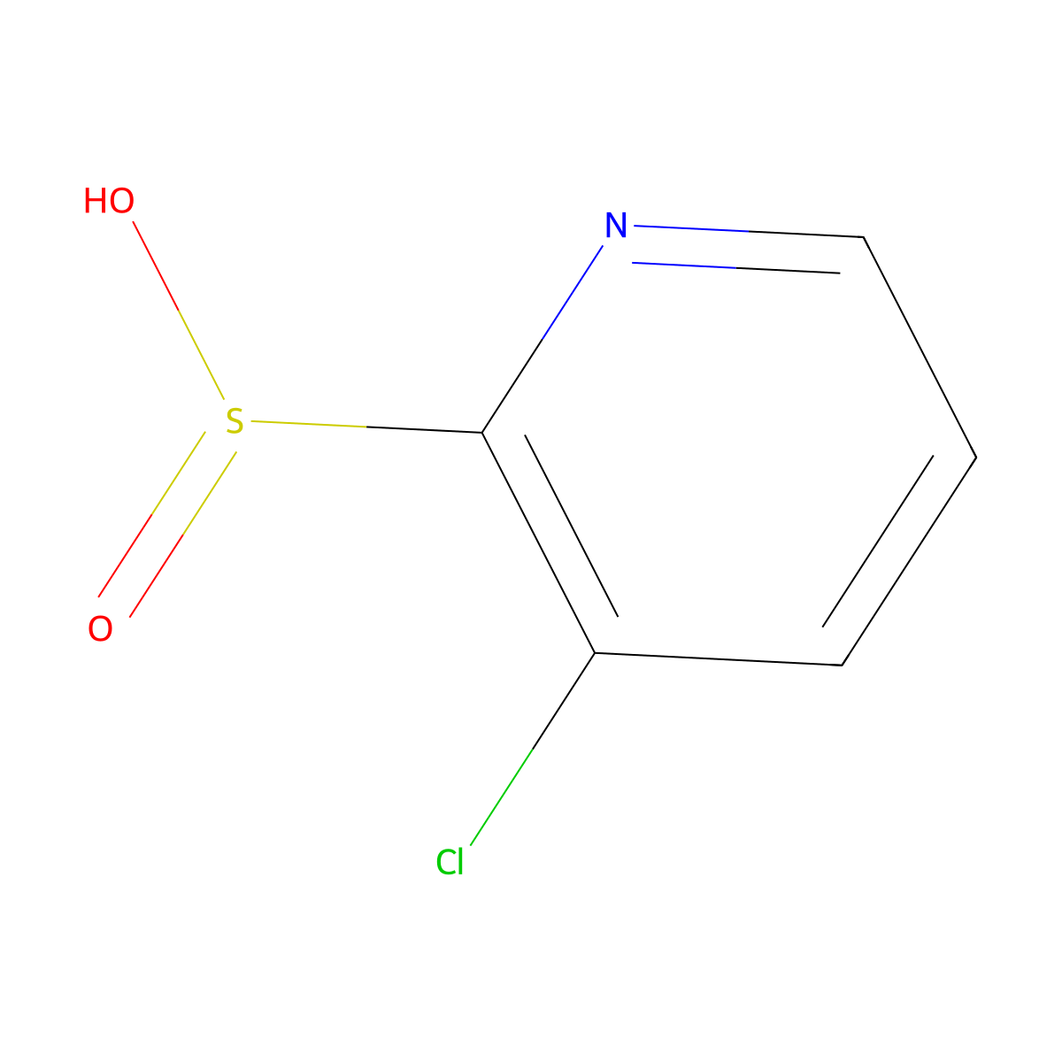 3-Chloropyridine-2-sulfinic acid molecular structure, CAS 2174001-29-5