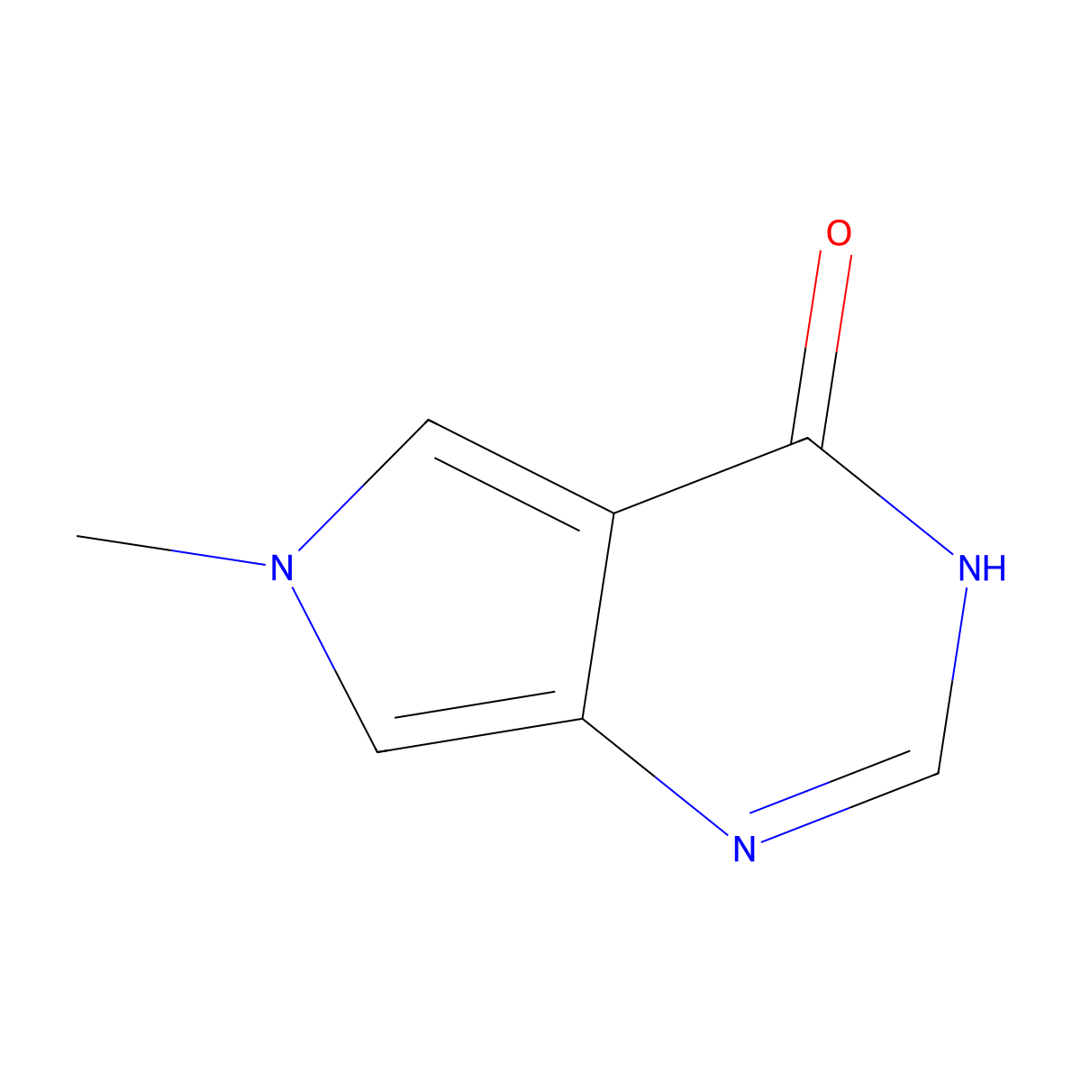 6-methyl-3H,4H,6H-pyrrolo[3,4-d]pyrimidin-4-one molecular structure, CAS 2174001-96-6