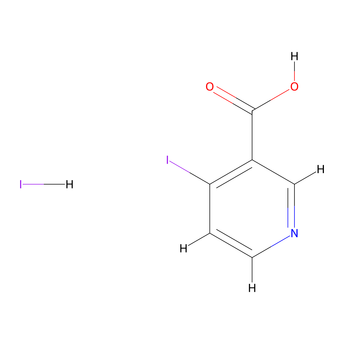4-Iodopyridine-3-carboxylic acid hydroiodide molecular structure, CAS 2174002-38-9