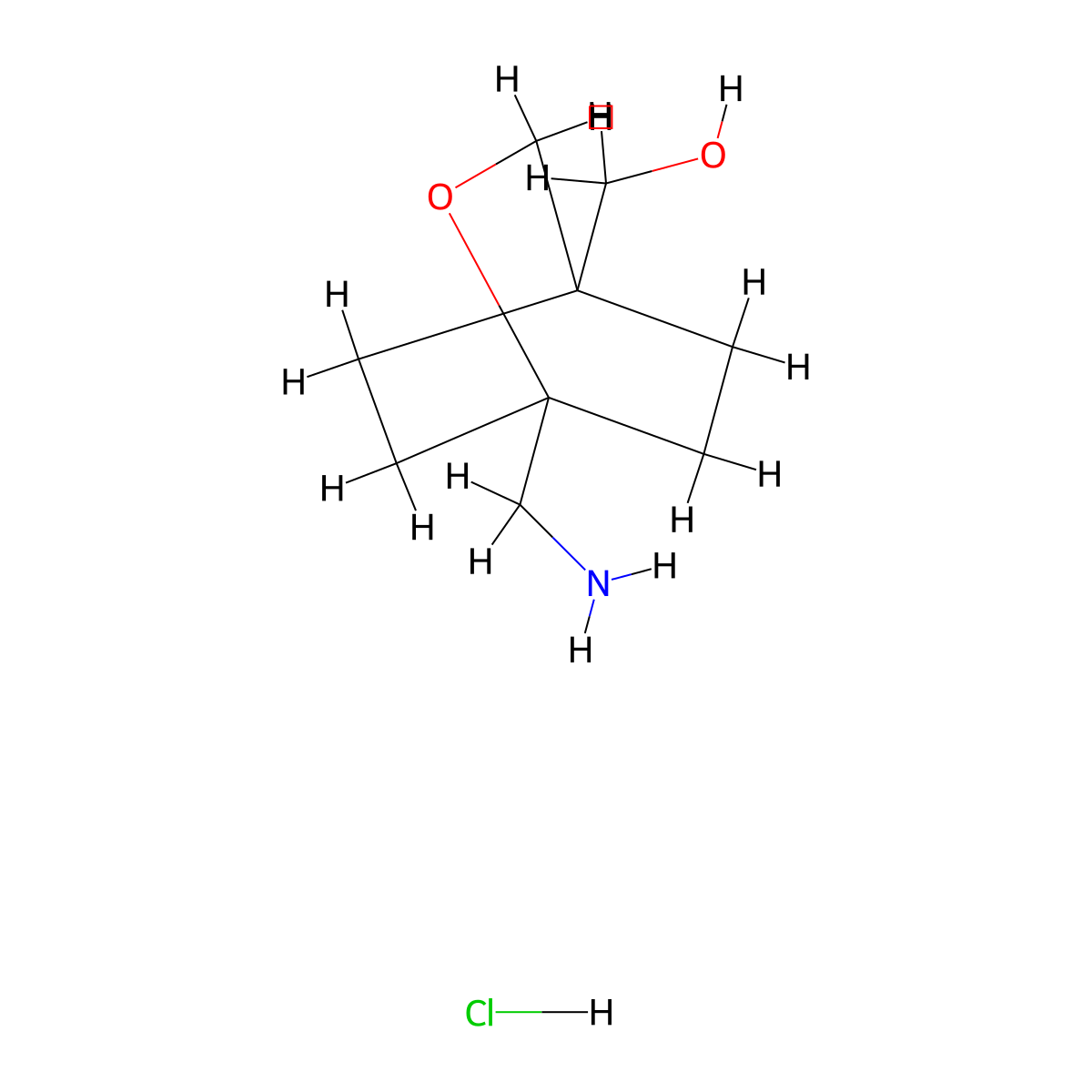 [1-(Aminomethyl)-2-oxabicyclo[2.2.2]octan-4-yl]methanol hydrochloride molecular structure, CAS 2174008-01-4