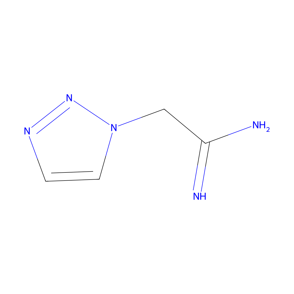 2-(1H-1,2,3-triazol-1-yl)ethanimidamide molecular structure, CAS 2174008-02-5
