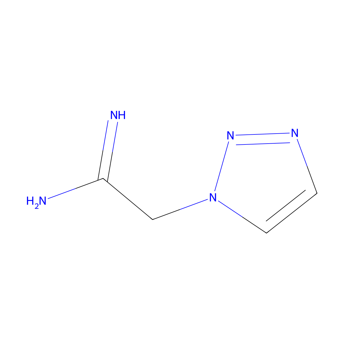 2-(1H-1,2,3-triazol-1-yl)ethanimidamide molecular structure, CAS 2174008-02-5