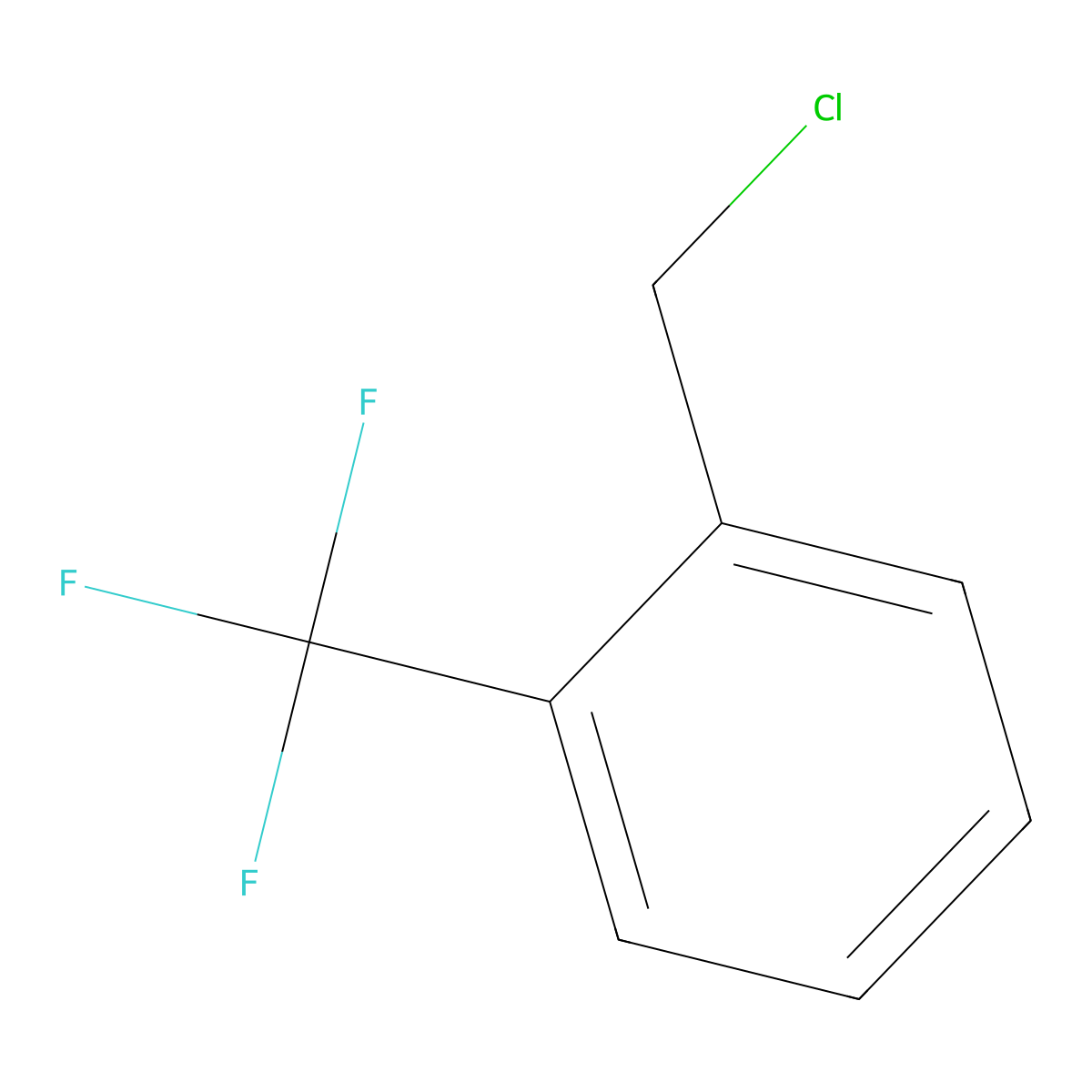 1-(Chloromethyl)-2-(trifluoromethyl)benzene molecular structure, CAS 21742-00-7