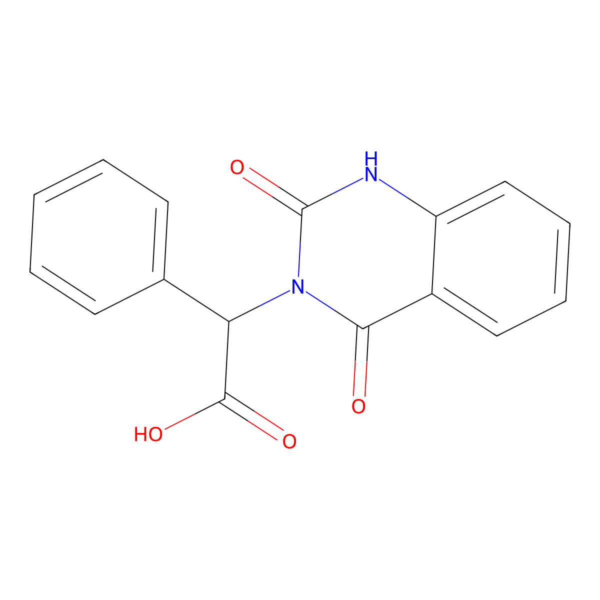 (2-hydroxy-4-oxoquinazolin-3(4H)-yl)(phenyl)acetic acid molecular structure, CAS 2174330-13-1