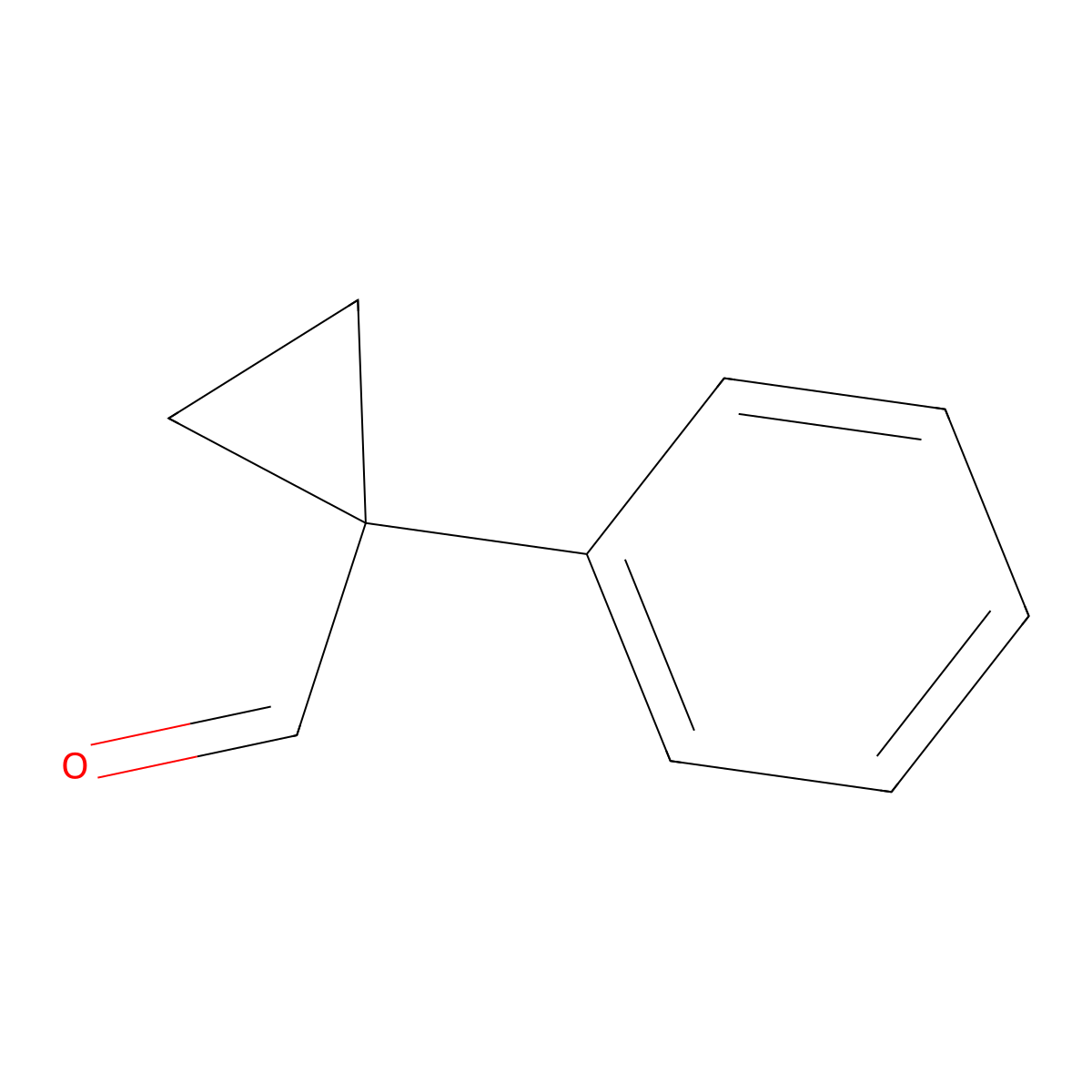 1-Phenylcyclopropane-1-carbaldehyde molecular structure, CAS 21744-88-7