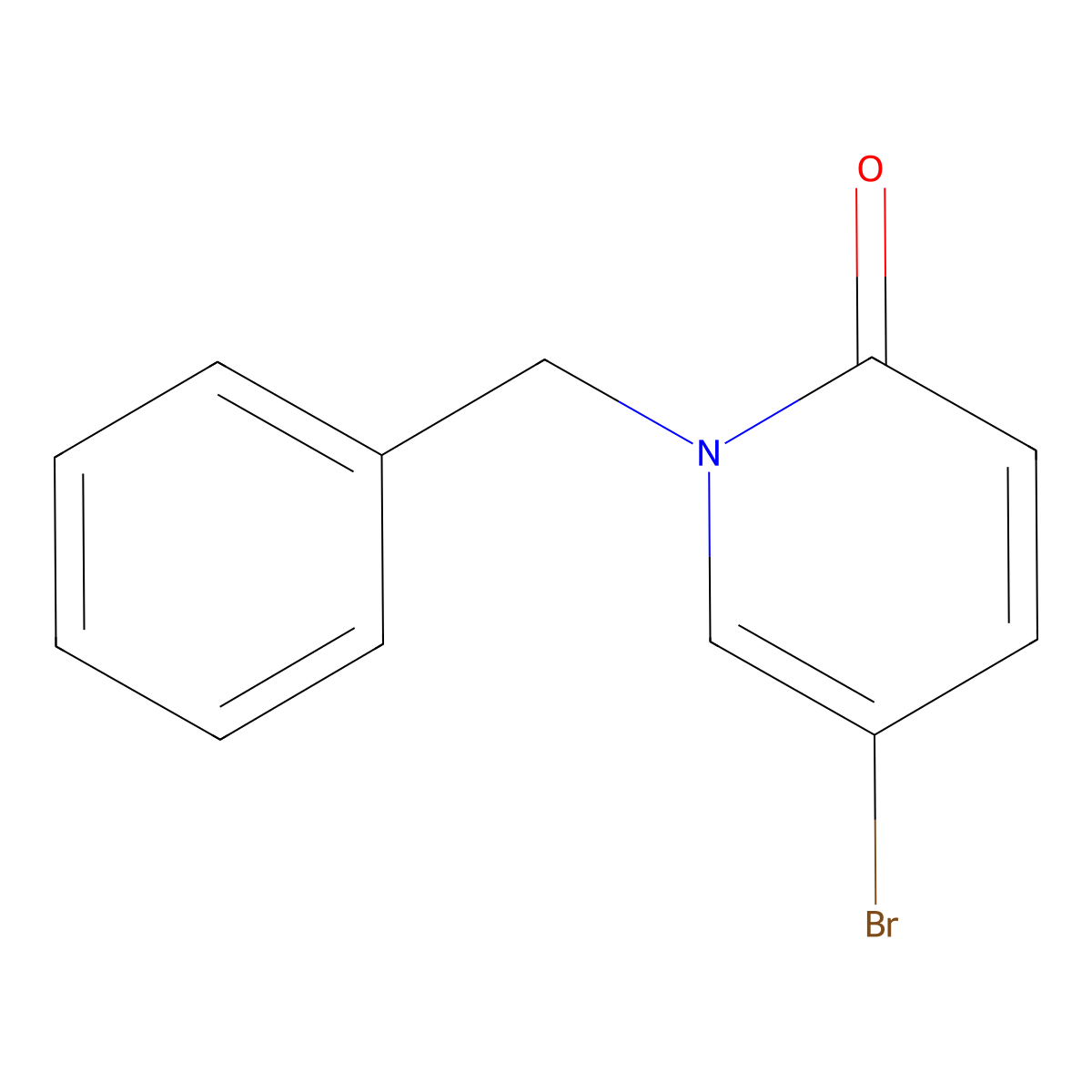 1-Benzyl-5-bromopyridin-2(1H)-one molecular structure, CAS 217448-53-8