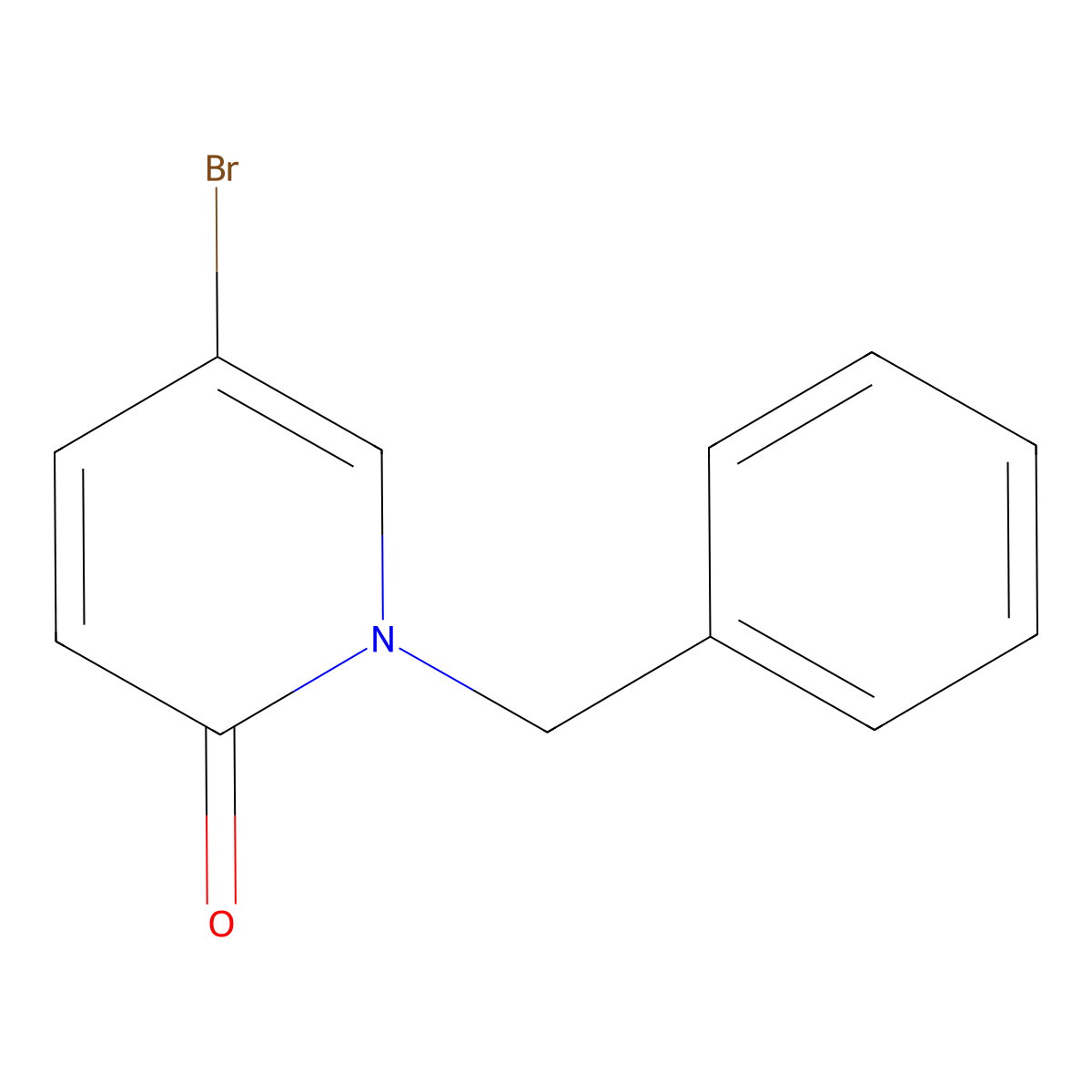 1-Benzyl-5-bromopyridin-2(1H)-one molecular structure, CAS 217448-53-8