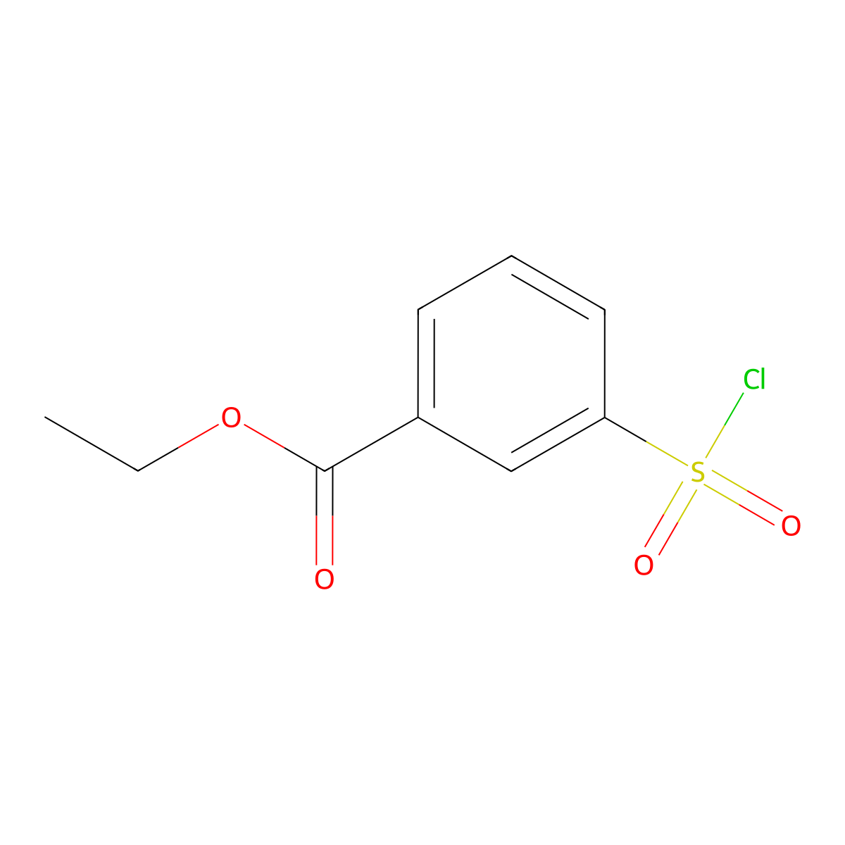 Ethyl 3-(chlorosulfonyl)benzoate molecular structure, CAS 217453-46-8