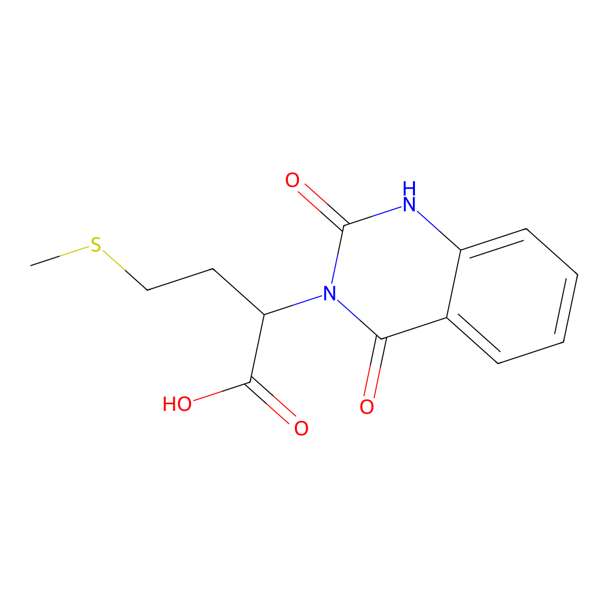 2-(2,4-Dioxo-1,4-dihydroquinazolin-3(2h)-yl)-4-(methylthio)butanoic acid molecular structure, CAS 217457-64-2