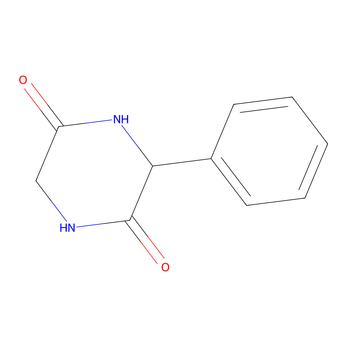 3-Phenyl-2,5-diketopiperazine molecular structure, CAS 21746-02-1