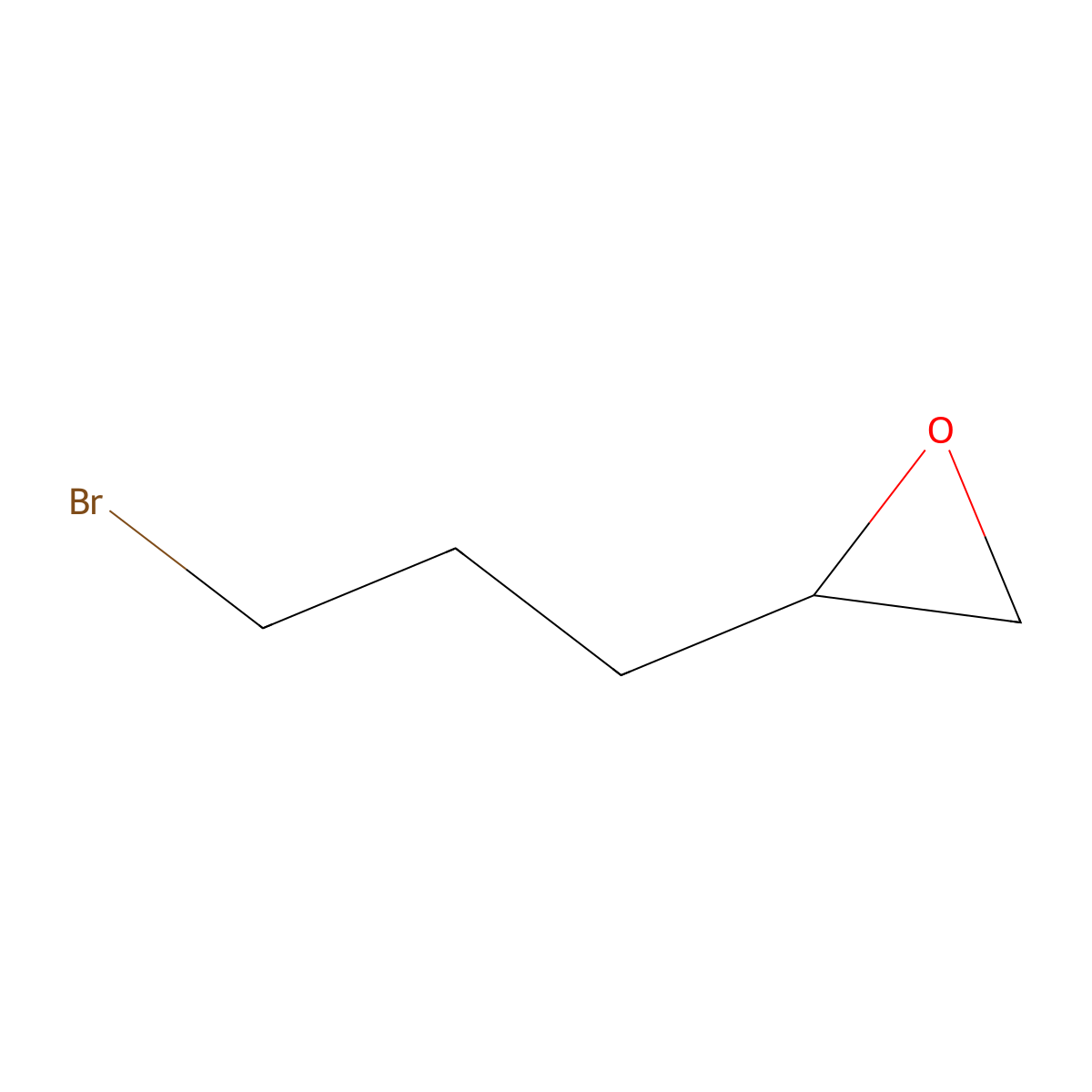 2-(3-Bromopropyl)oxirane molecular structure, CAS 21746-87-2