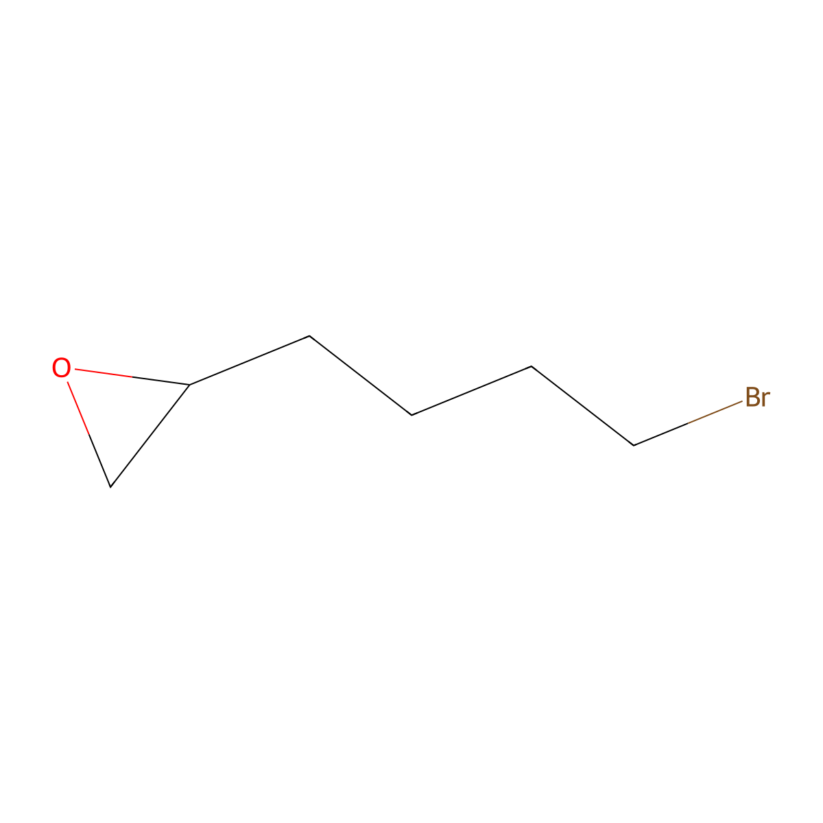 2-(4-Bromobutyl)oxirane molecular structure, CAS 21746-88-3