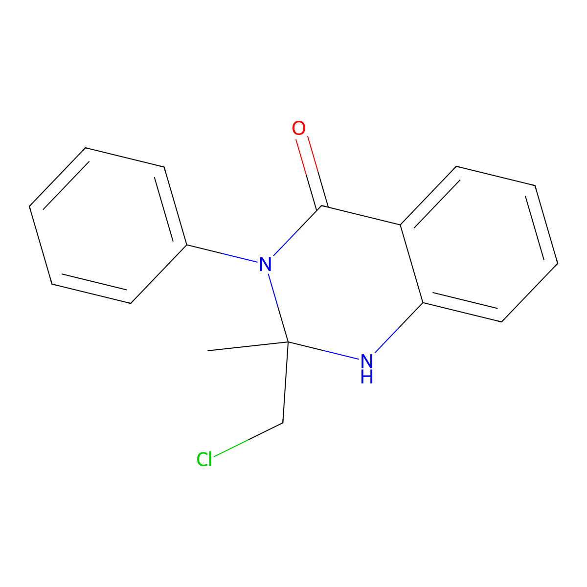 2-(Chloromethyl)-2-Methyl-3-Phenyl-1,2,3,4-Tetrahydroquinazolin-4-One molecular structure, CAS 217461-83-1