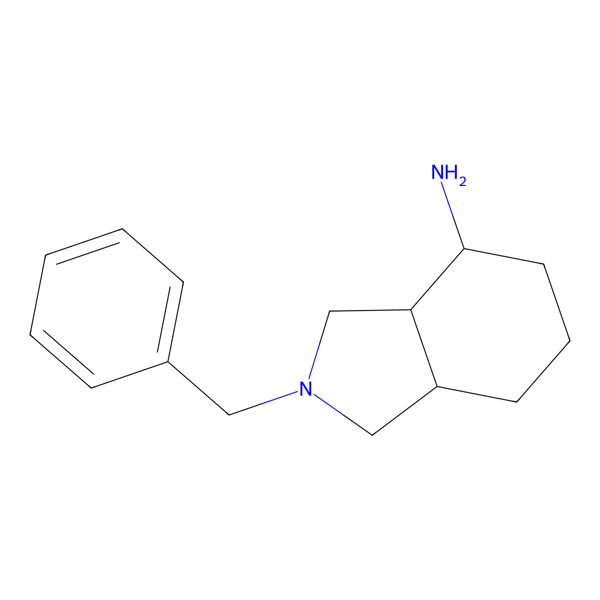 2-benzyl-octahydro-1H-isoindol-4-amine molecular structure, CAS 217464-22-7