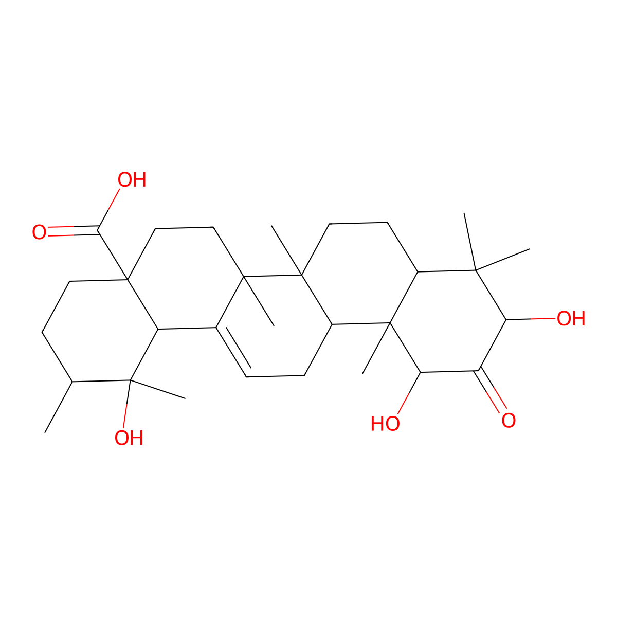 1-Hydroxy-2-oxopomolic acid molecular structure, CAS 217466-37-0