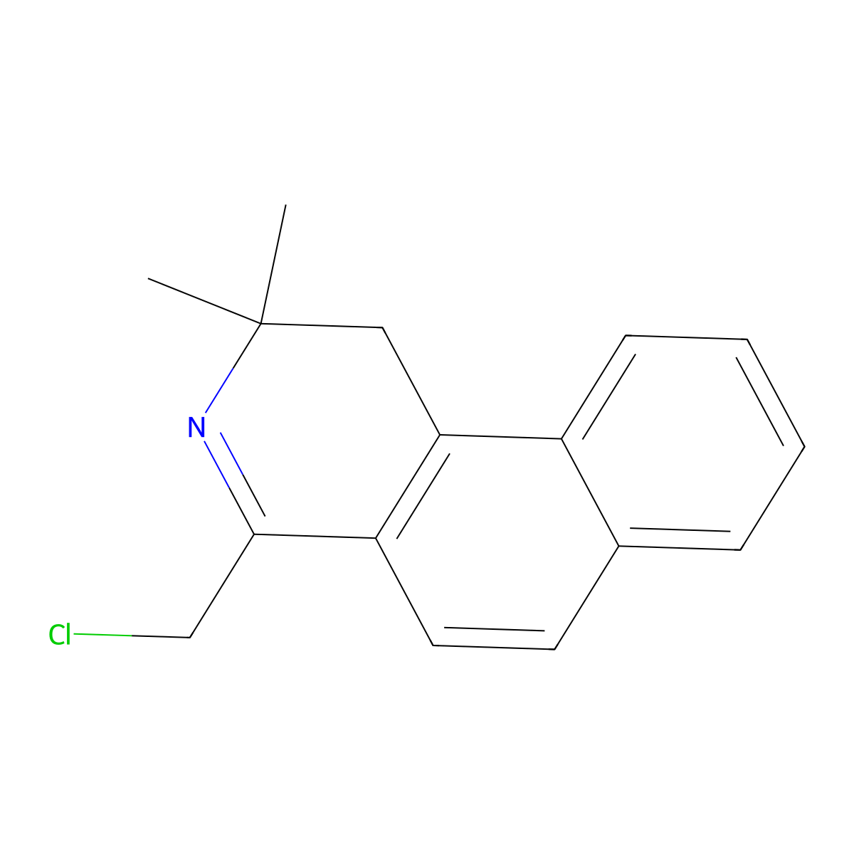 4-(Chloromethyl)-2,2-dimethyl-1,2-dihydrobenzo[f]isoquinoline molecular structure, CAS 217480-50-7