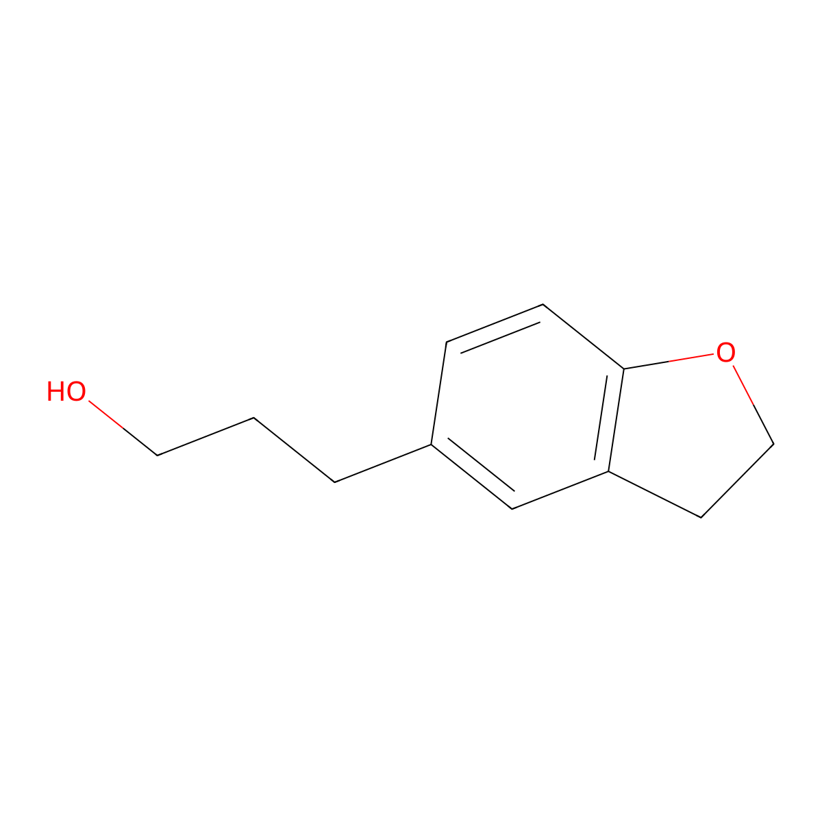 3-(2,3-Dihydro-1-benzofuran-5-yl)propan-1-ol molecular structure, CAS 217483-06-2