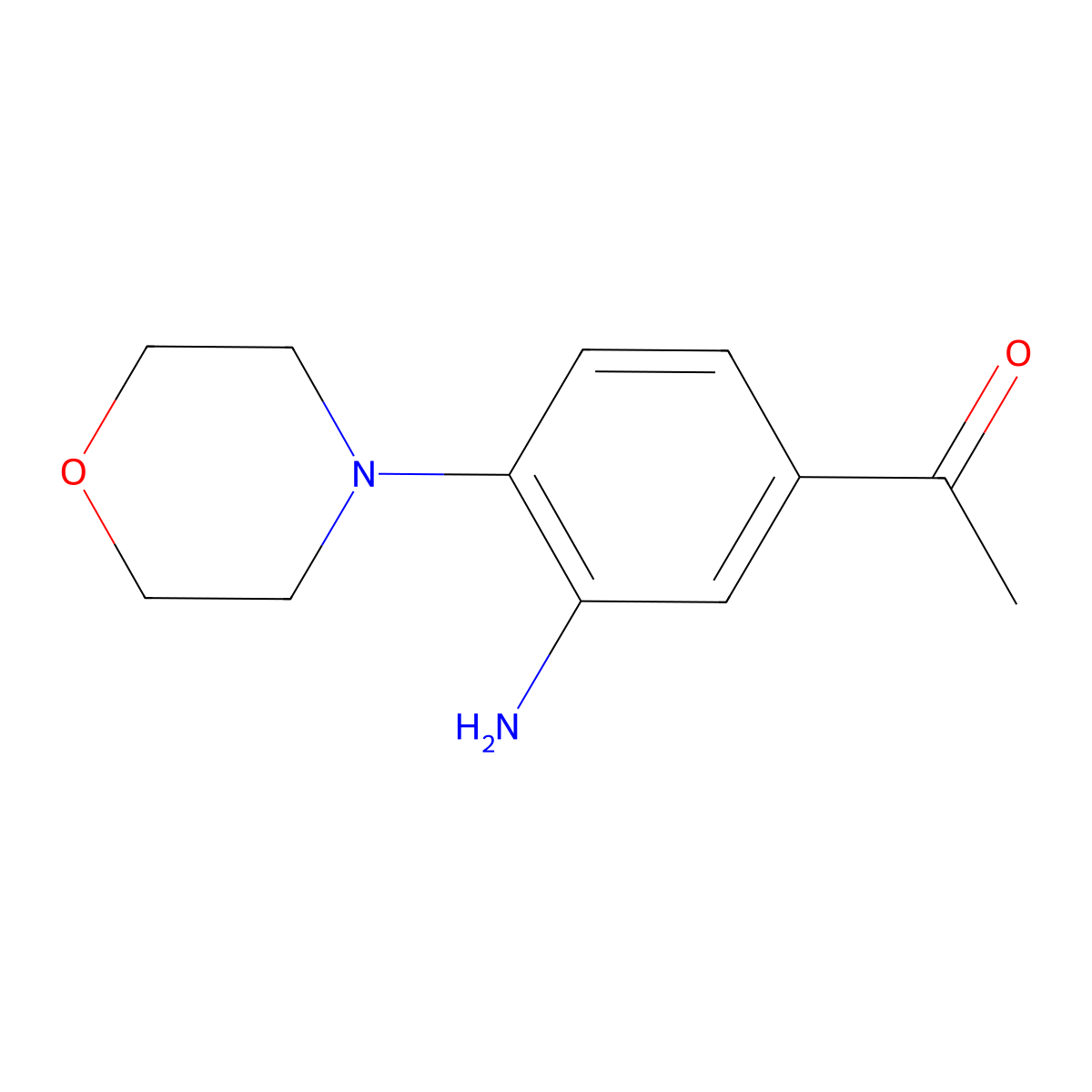1-(3-Amino-4-morpholinophenyl)-1-ethanone molecular structure, CAS 217489-78-6