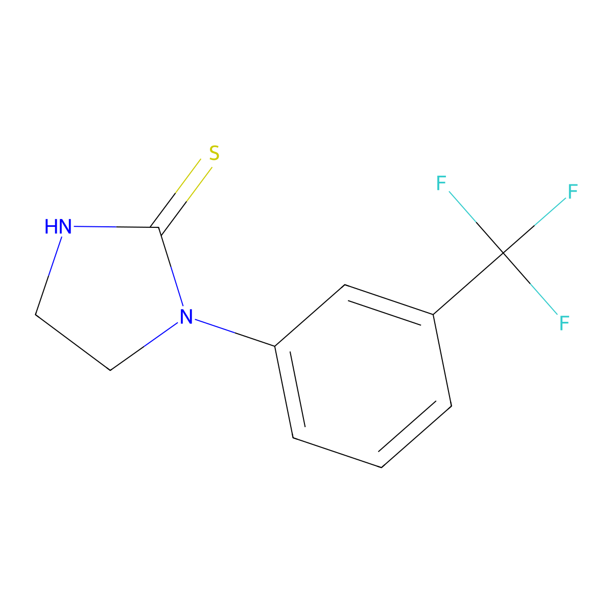 1-[3-(Trifluoromethyl)phenyl]imidazolidine-2-thione molecular structure, CAS 217490-16-9
