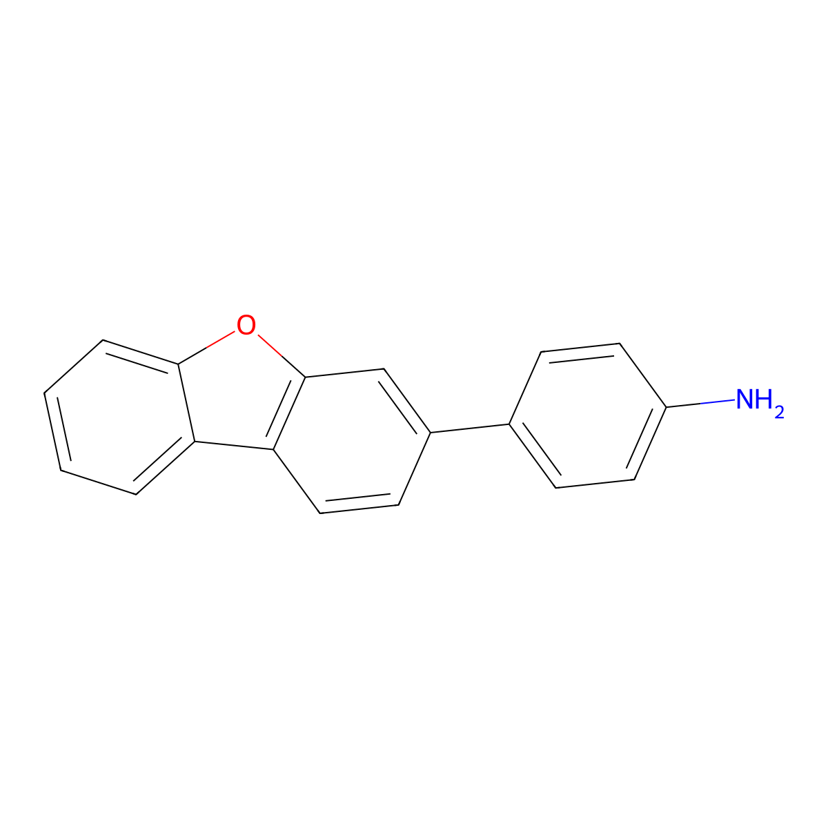 4-(Dibenzo[b,d]furan-3-yl)aniline molecular structure, CAS 2174904-30-2
