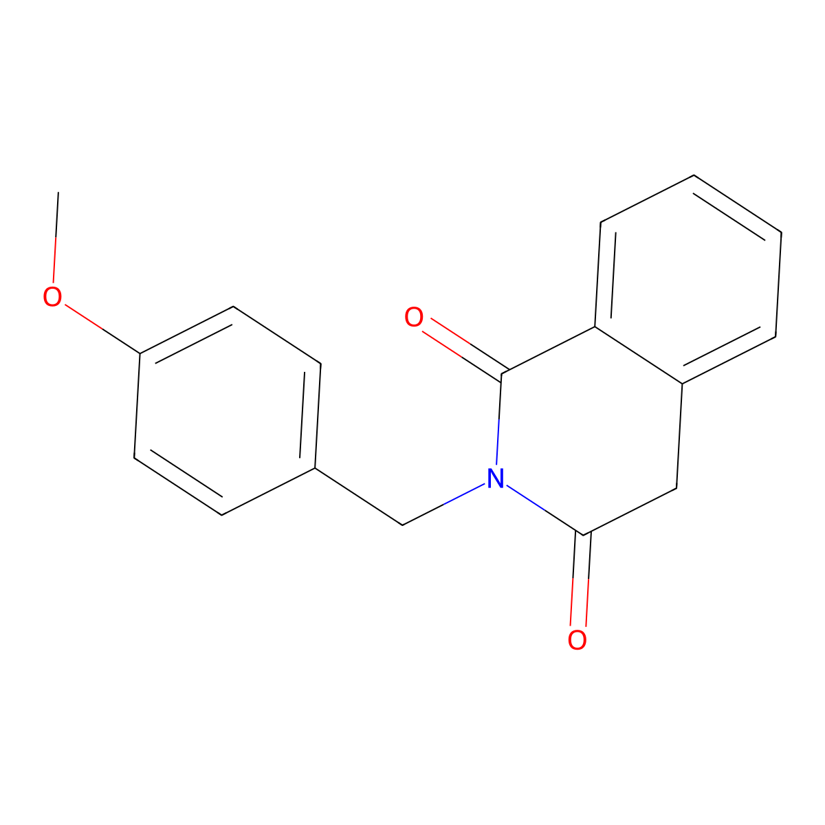 2-(4-Methoxy-benzyl)-4H-isoquinoline-1,3-dione molecular structure, CAS 217493-71-5