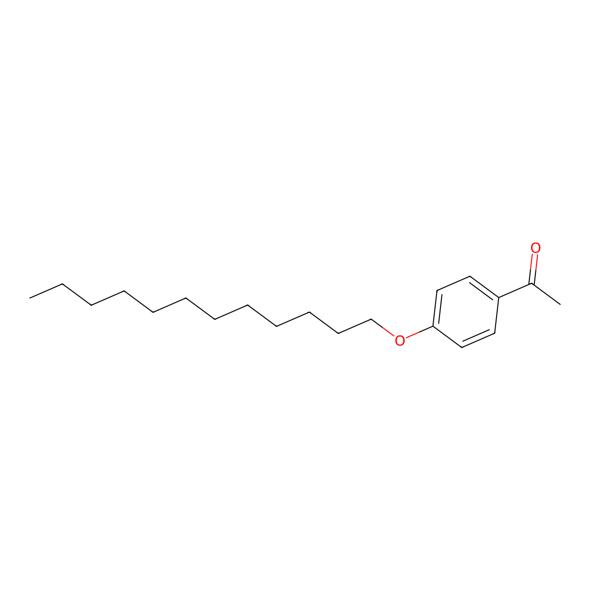 Acetophenone, 4'-(dodecyloxy)- molecular structure, CAS 2175-80-6
