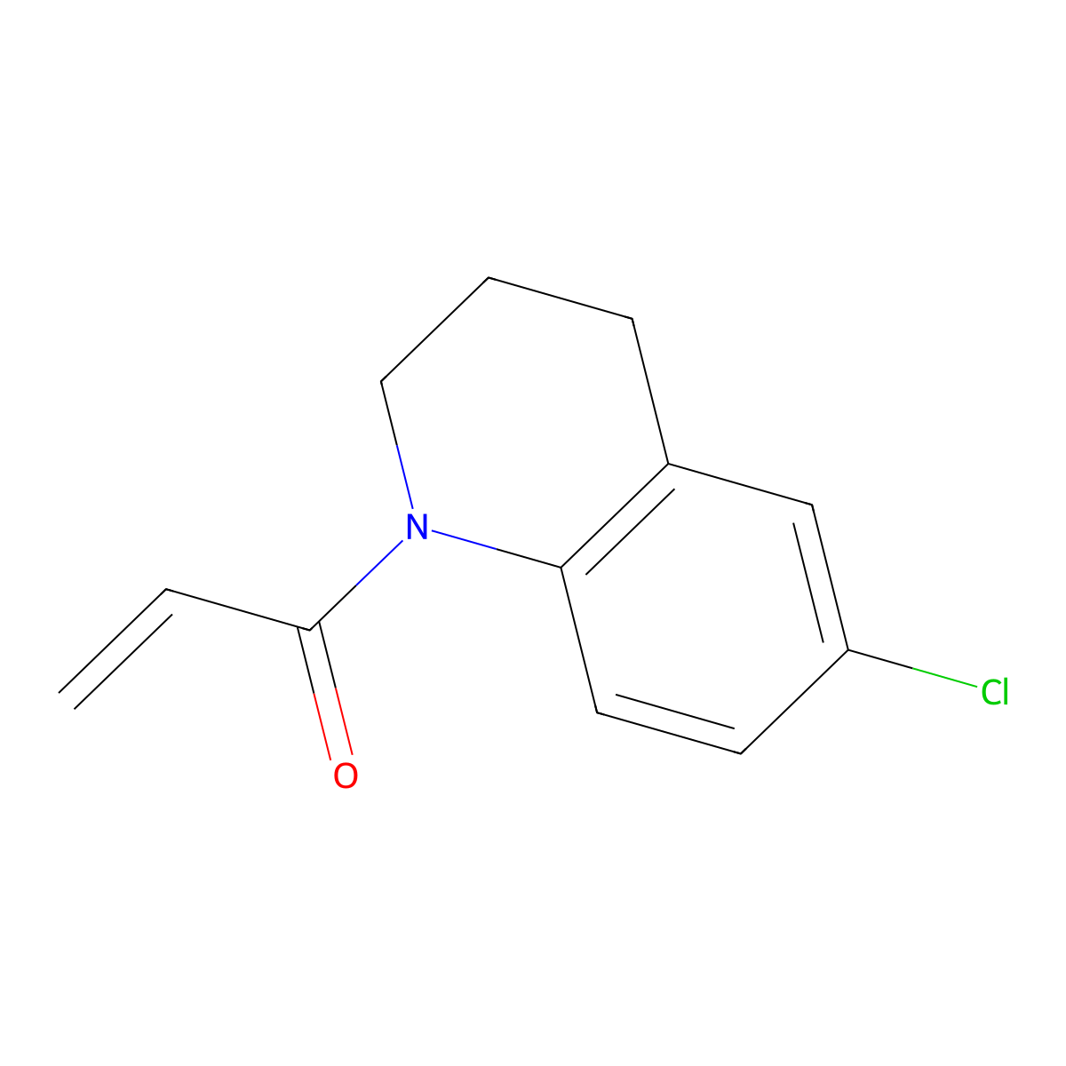 1-(6-Chloro-3,4-dihydro-2H-quinolin-1-yl)prop-2-en-1-one molecular structure, CAS 2175583-54-5