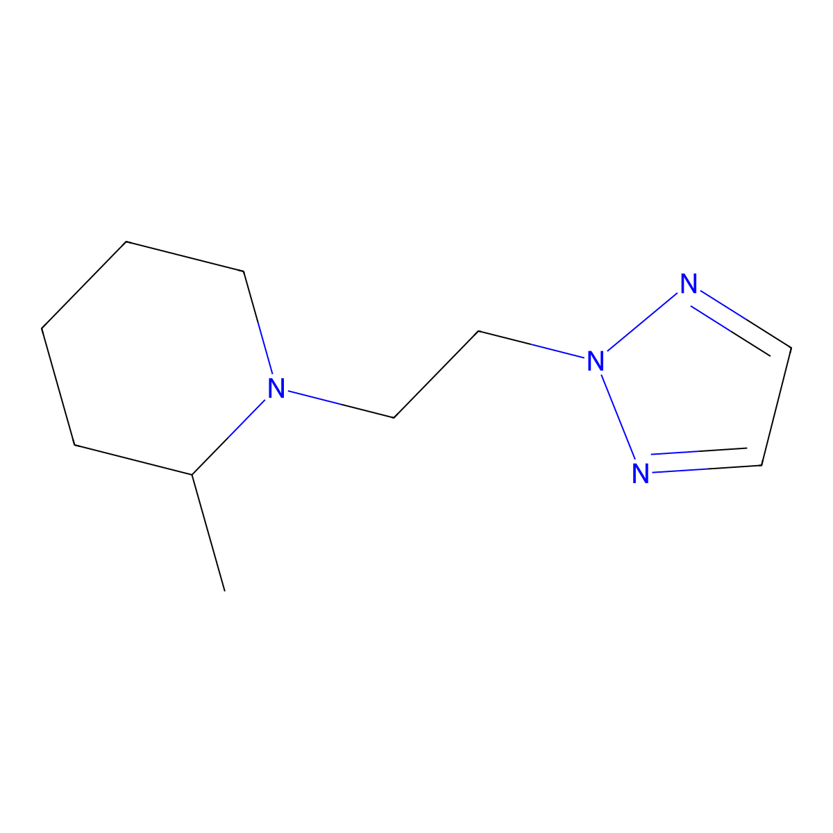 1-(2-(2H-1,2,3-triazol-2-yl)ethyl)-2-methylpiperidine molecular structure, CAS 2175884-37-2