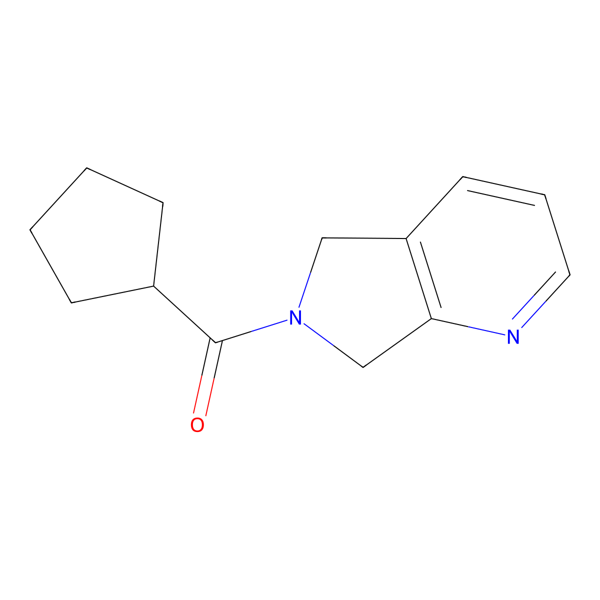 cyclopentyl(5H-pyrrolo[3,4-b]pyridin-6(7H)-yl)methanone molecular structure, CAS 2175884-45-2