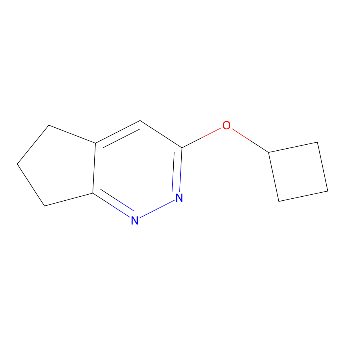 3-cyclobutoxy-5H,6H,7H-cyclopenta[c]pyridazine molecular structure, CAS 2175978-41-1