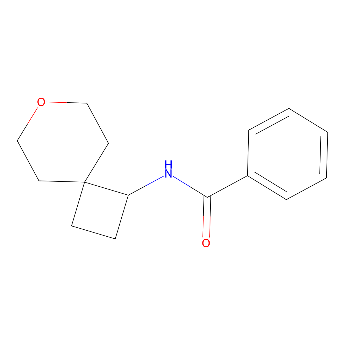 N-{7-oxaspiro[3.5]nonan-1-yl}benzamide molecular structure, CAS 2175978-76-2