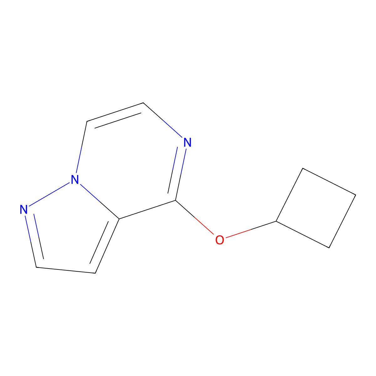4-Cyclobutoxypyrazolo[1,5-a]pyrazine molecular structure, CAS 2175979-06-1