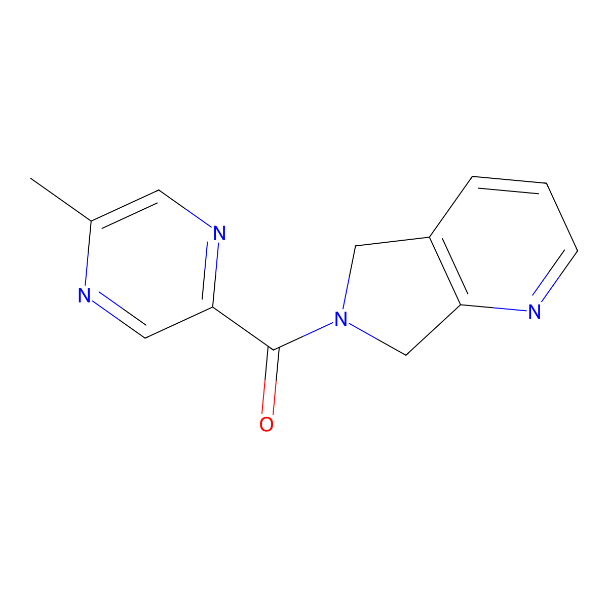 (5-methylpyrazin-2-yl)(5H-pyrrolo[3,4-b]pyridin-6(7H)-yl)methanone molecular structure, CAS 2175979-18-5