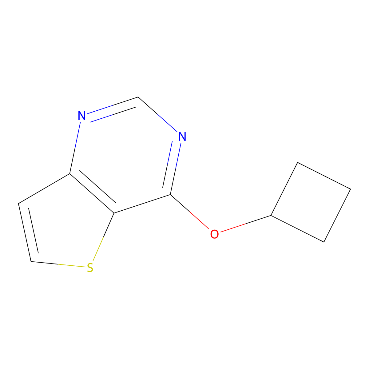 4-Cyclobutoxythieno[3,2-d]pyrimidine molecular structure, CAS 2175979-36-7