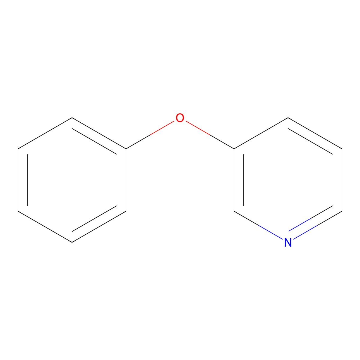 3-Phenoxypyridine molecular structure, CAS 2176-45-6