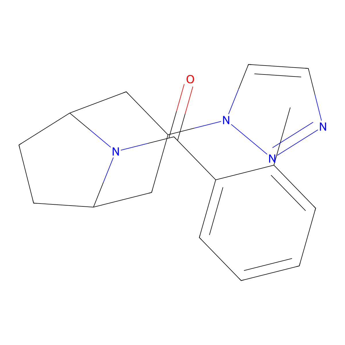 8-(2-methylbenzoyl)-3-(1H-1,2,3-triazol-1-yl)-8-azabicyclo[3.2.1]octane molecular structure, CAS 2176069-16-0