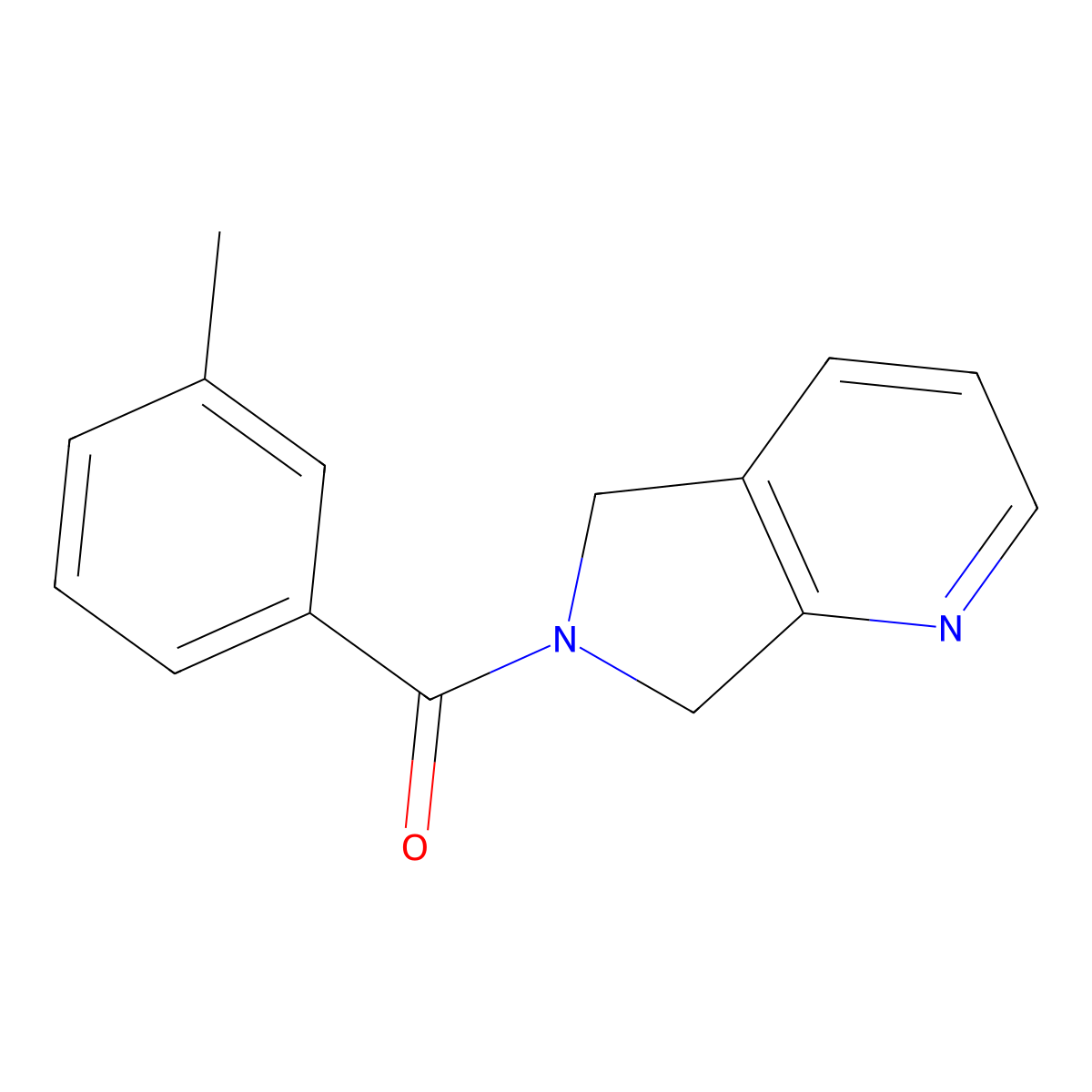 (5H-pyrrolo[3,4-b]pyridin-6(7H)-yl)(m-tolyl)methanone molecular structure, CAS 2176069-42-2