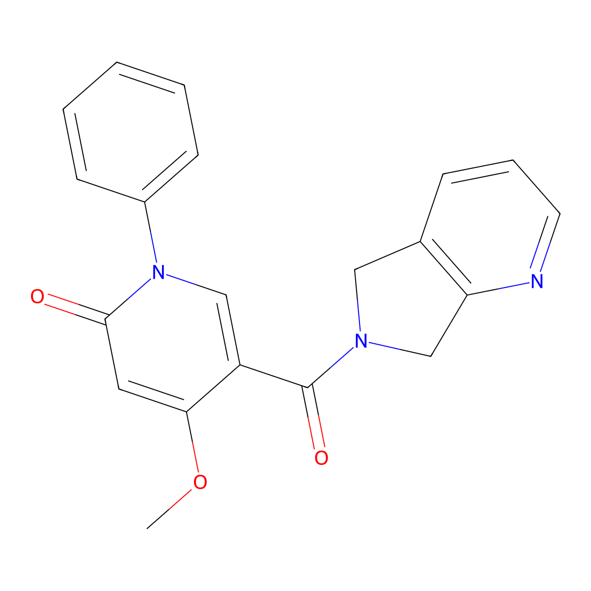 5-(6,7-dihydro-5H-pyrrolo[3,4-b]pyridine-6-carbonyl)-4-methoxy-1-phenylpyridin-2(1H)-one molecular structure, CAS 2176069-49-9