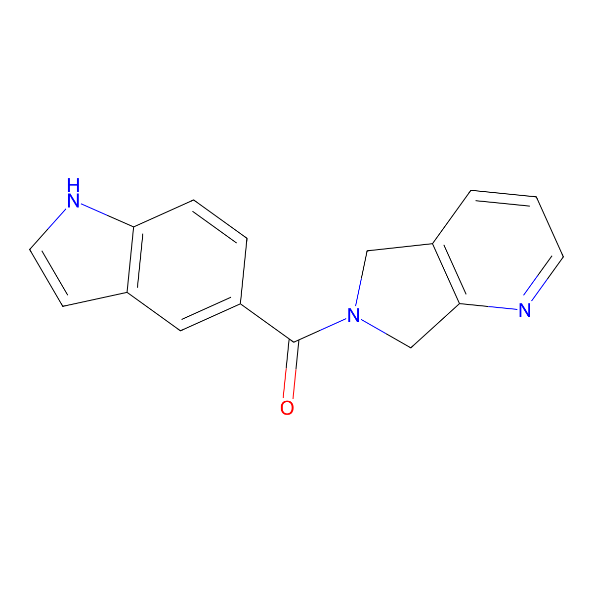 (1H-indol-5-yl)(5H-pyrrolo[3,4-b]pyridin-6(7H)-yl)methanone molecular structure, CAS 2176152-24-0