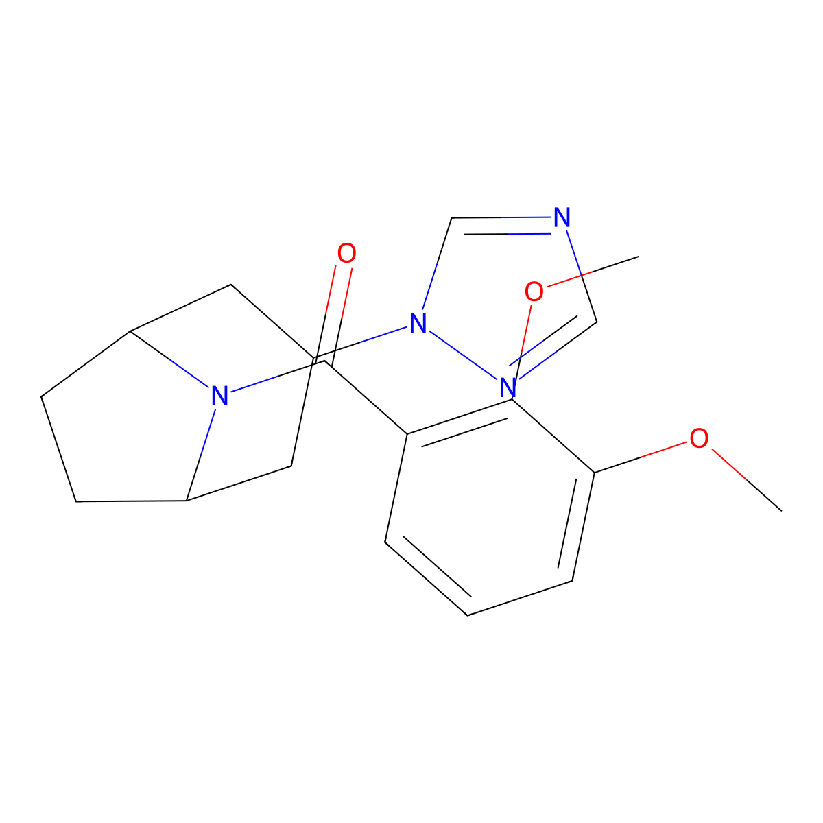 8-(2,3-dimethoxybenzoyl)-3-(1H-1,2,4-triazol-1-yl)-8-azabicyclo[3.2.1]octane molecular structure, CAS 2176201-61-7