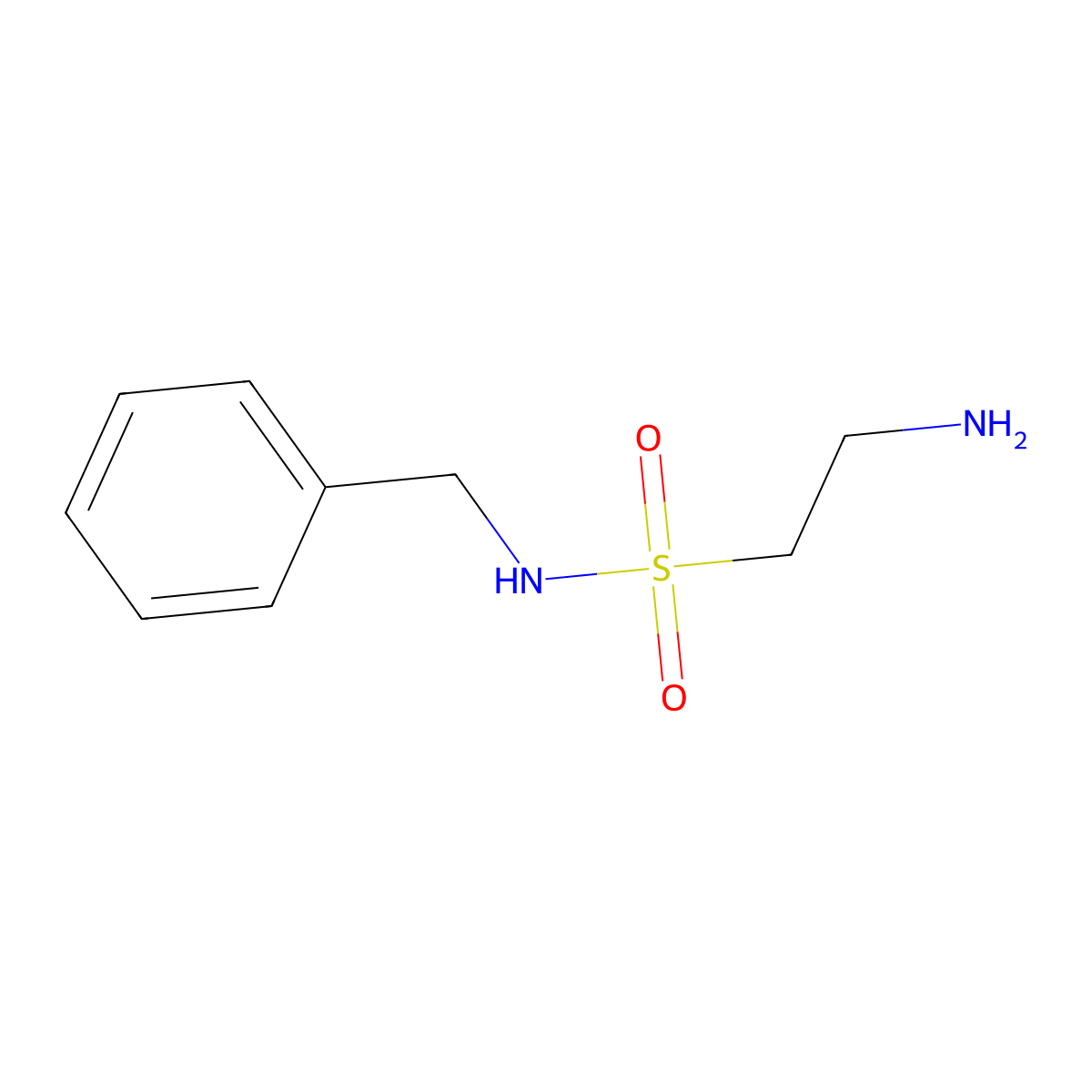 2-Amino-N-benzylethane-1-sulfonamide molecular structure, CAS 217633-72-2