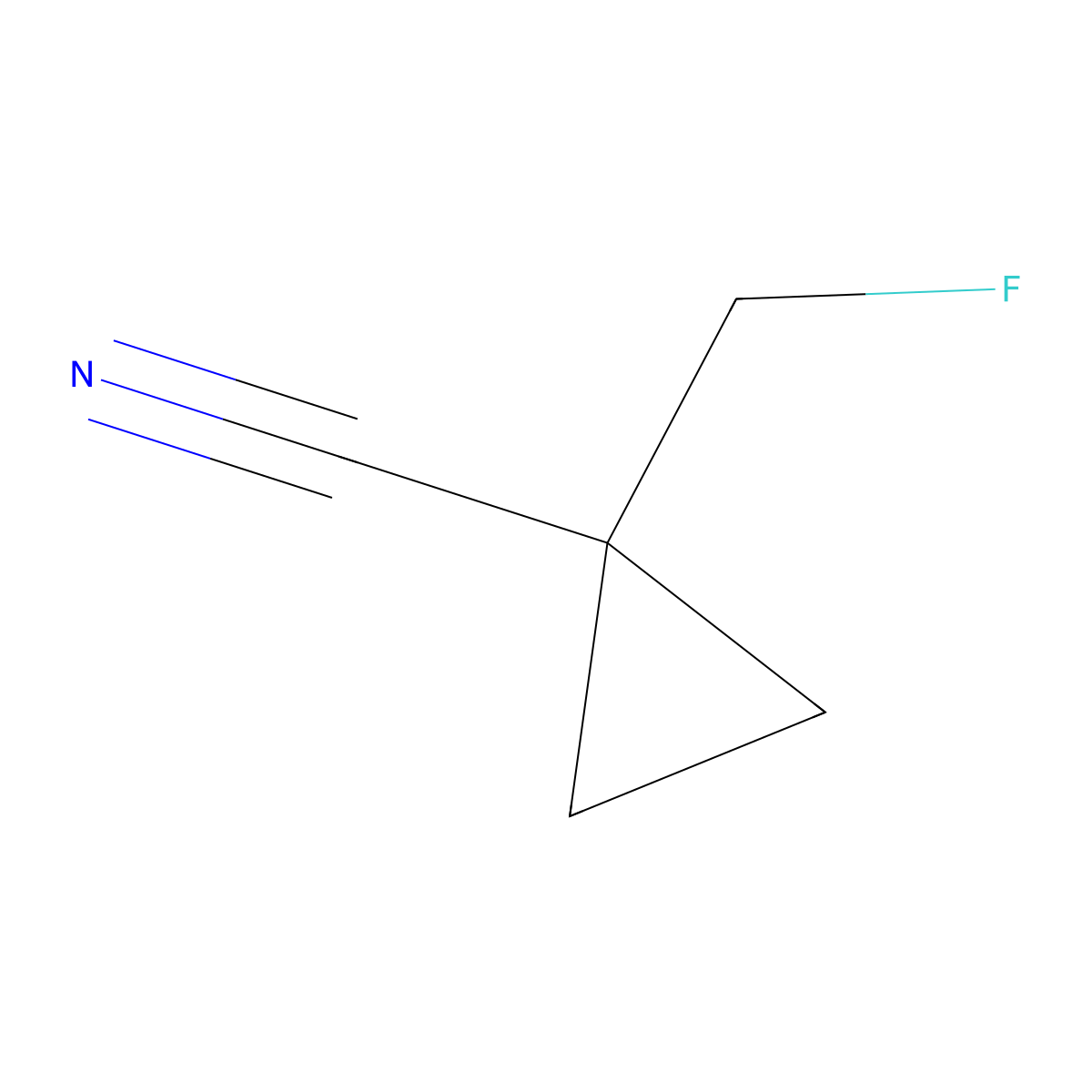 1-(Fluoromethyl)cyclopropane-1-carbonitrile molecular structure, CAS 217636-27-6
