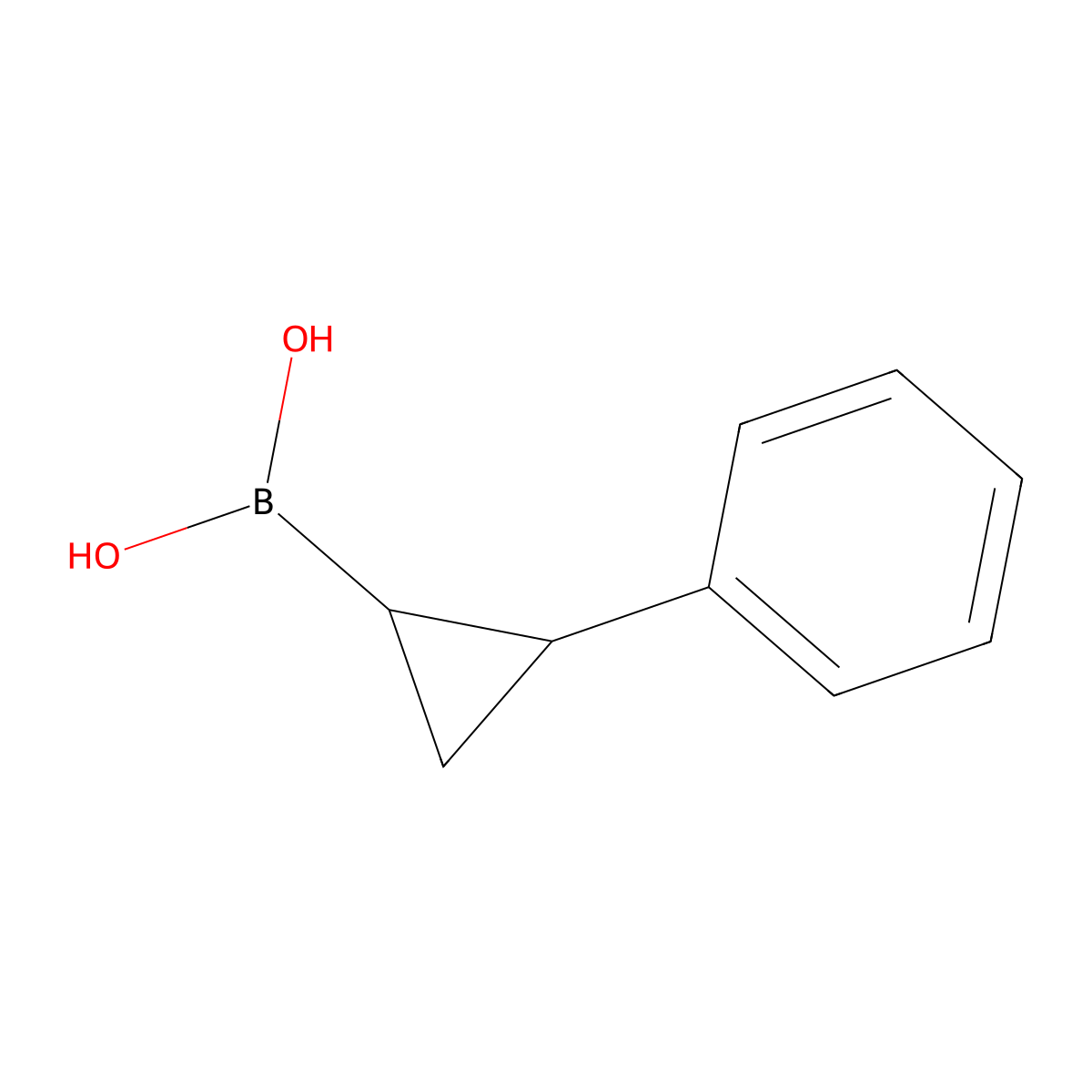 ((1S,2S)-2-Phenylcyclopropyl)boronic acid molecular structure, CAS 217644-02-5