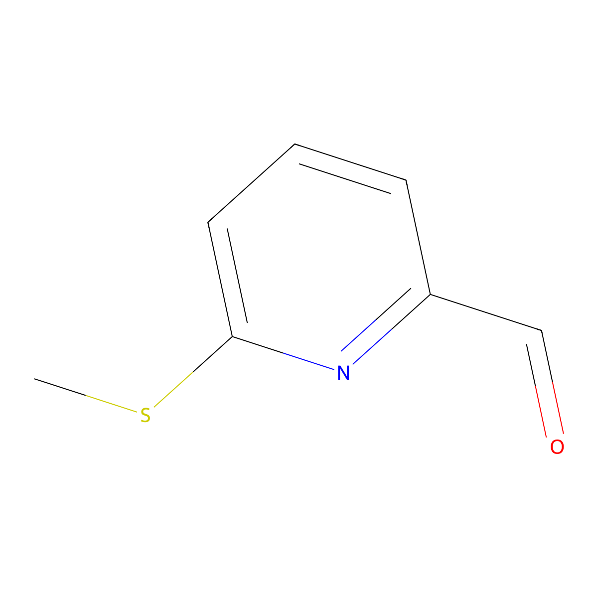 6-(Methylthio)picolinaldehyde molecular structure, CAS 217657-76-6