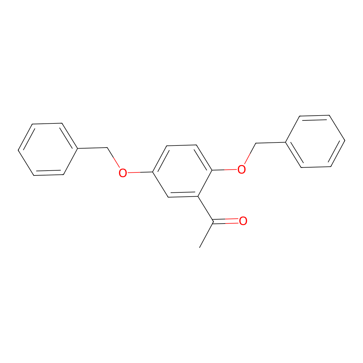 1-(2,5-Bis(benzyloxy)phenyl)ethanone molecular structure, CAS 21766-81-4